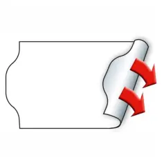  Prisetikett Meto 32x19mm vit