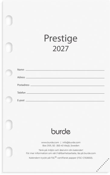  Compact kalendersats Prestige 2027