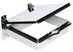  H&aring;llare f&ouml;r sanitetsp&aring;se med lock f&ouml;rkromad