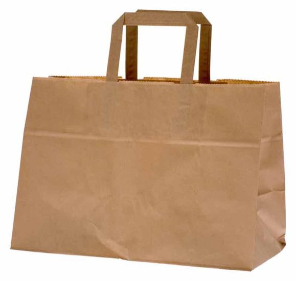  Plantbärkasse med hängslen papper brun 17 liter