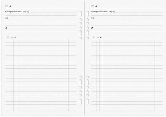  Business Systemkalender A5 2027 svart konstläder