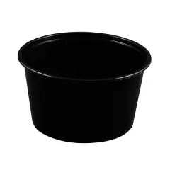  Microskål rund svart 450ml
