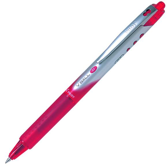  Kulspetspenna Pilot V-Ball Click RT 0,7mm röd refill
