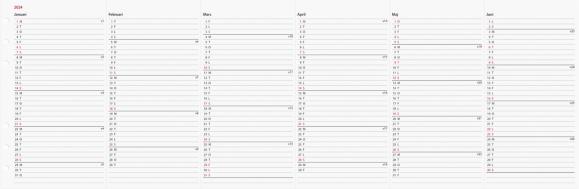  Kalender 2024 Regent årsplan