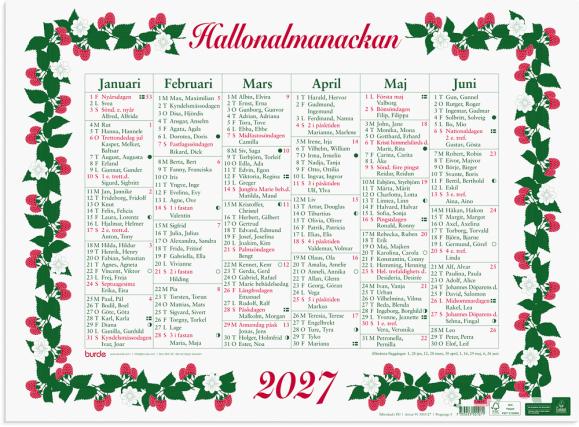  Stora Hallonalmanackan 2027
