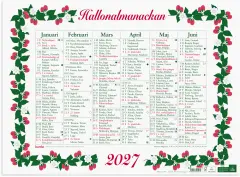  Stora Hallonalmanackan 2027