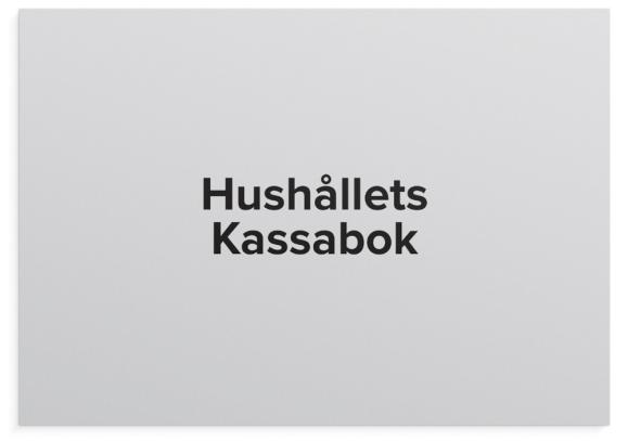  Kassabok A4 för familjen