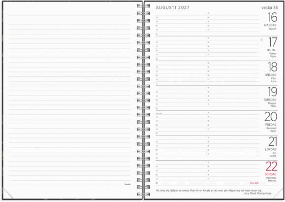  Stor Veckokalender Eco Line 2027
