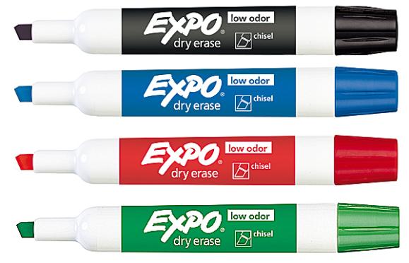  Whiteboardpenna Expo medium 4-färgsset