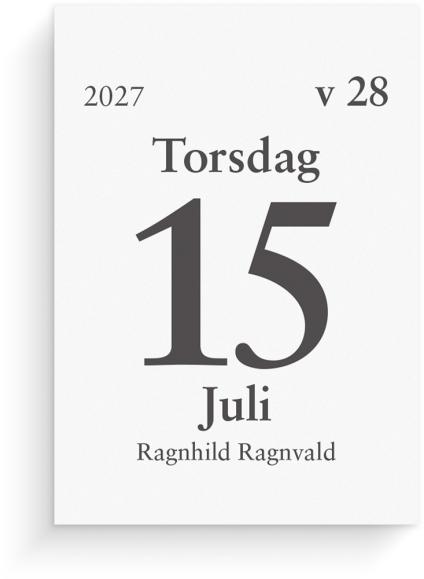  Kalender 2026 Dagblock 75x107 mm