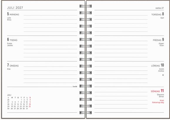  Kalender 2027 Senator A6 Story brun