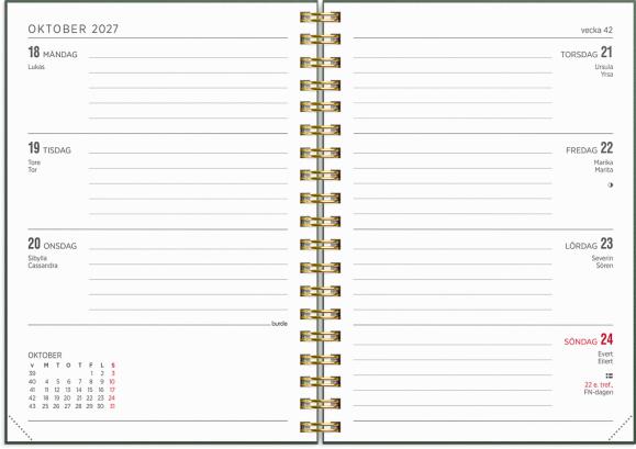  Kalender 2027 Senator A6 Story blomma