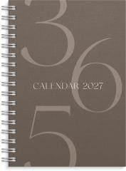  Kalender 2027 Weekly A6 Story brun