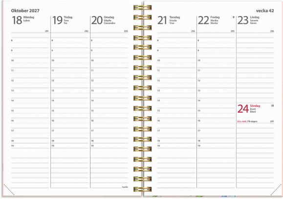 Kalender 2027 Weekly A6 Story ängsblomma
