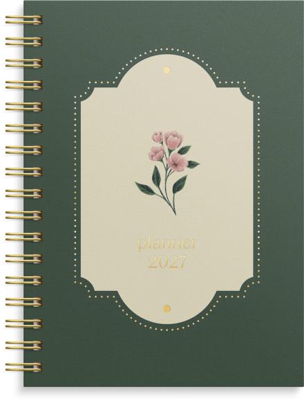  Kalender 2027 Weekly A6 Story blomma