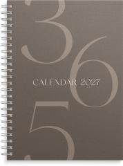  Kalender 2027 Business A5 Story brun
