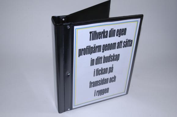  Trycksakspärm A4 50mm med ficka på rygg och framsida