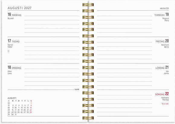  Kalender 2027 Senator A6 White
