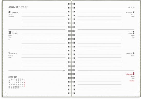  Kalender 2027 Senator A5 Twist grå