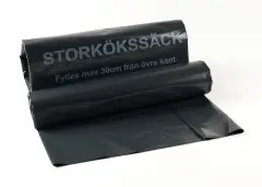  Sopsäck storkök 90my svart 125 liter