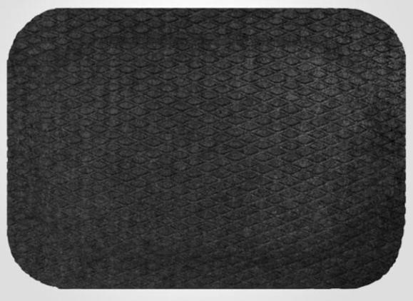  Matta YOGA Fashion 87x145cm svart 16mm tjock
