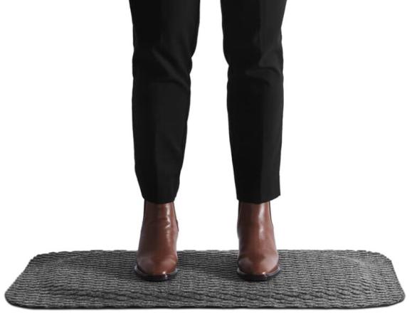  Matta YOGA Fashion 87x145cm svart 16mm tjock
