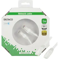  Nätverkskabel U/UTP Cat6 250MHz Vit