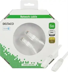  Nätverkskabel U/UTP Cat6 250MHz Vit