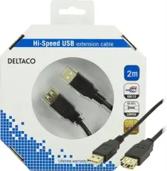  F&ouml;rl&auml;ngningskabel USB 2 M/F