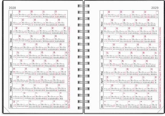  Kalender 2027 Senator A6 Twist svart