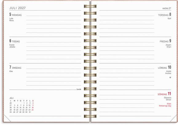  Kalender 2027 Senator A6 Twist rosa