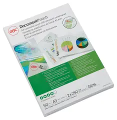  Lamineringsficka GBC A3 250mic klar 50-pack