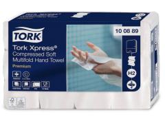  Tork Xpress® Komprimerad Mjuk multifold handduk Premium H2 2-lager vit