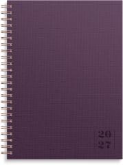  Kalender 2027 Business A5 Textile plommon