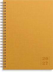  Kalender 2027 Business A5 Textile senapsgul