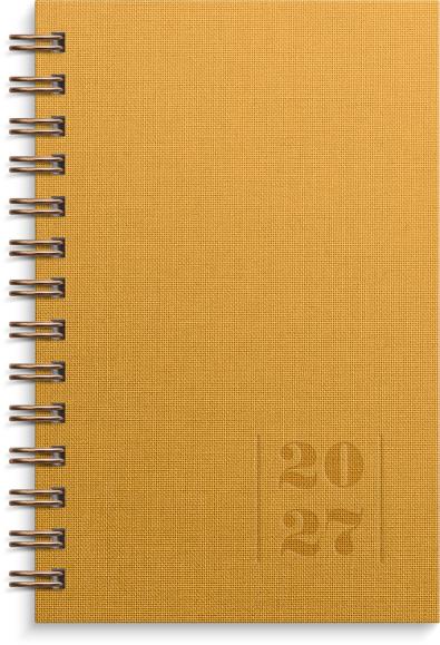  Kalender 2027 Leader Textile senapsgul