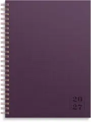  Kalender 2027 Business A5 Textile plommon