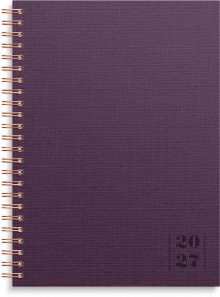  Kalender 2027 Senator A5 Textile plommon