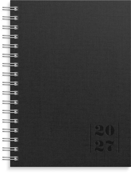  Kalender 2027 Senator A6 Textile svart