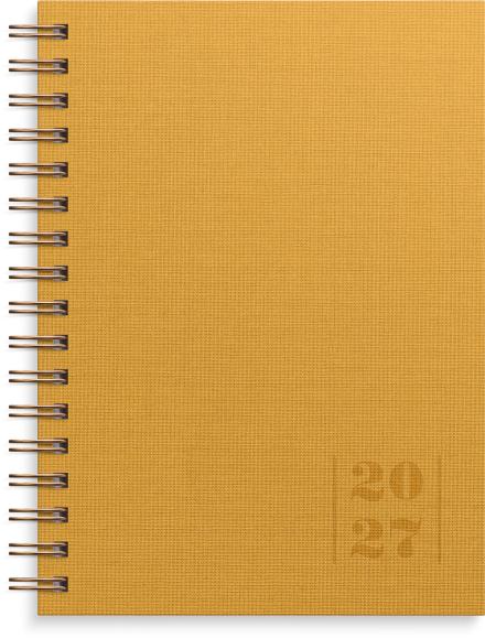  Kalender 2027 Senator A6 Textile senapsgul