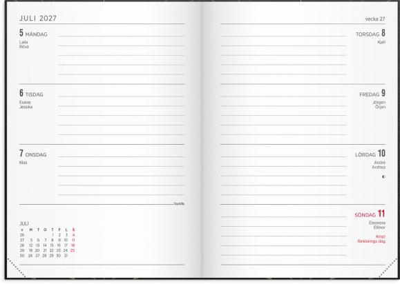  Kalender 2027 Senator A6 Flora