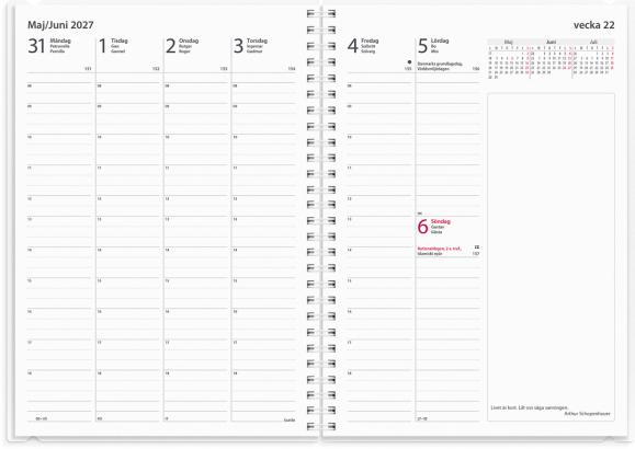  Kalender 2027 Business A5 4i1