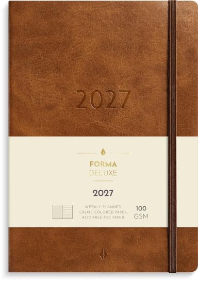  Stor Veckokalender Forma Deluxe 2027 brun