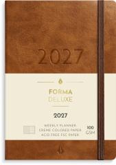  Liten Veckokalender Forma Deluxe 2027 brun