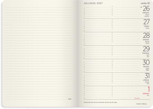  Stor Veckokalender Forma Deluxe 2027 brun