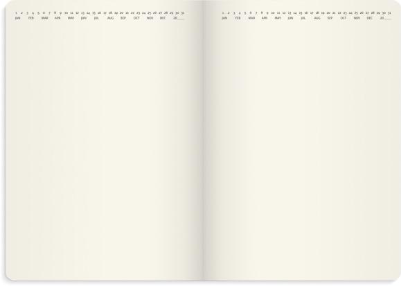  Liten Veckokalender Forma Deluxe 2027 brun