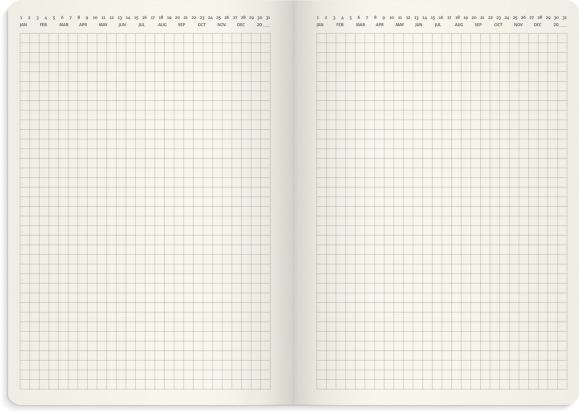  Stor Veckokalender Forma Deluxe 2027 svart