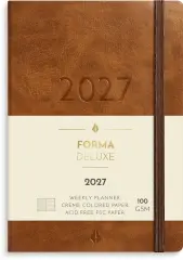  Liten Veckokalender Forma Deluxe 2027 brun