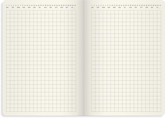  Liten Veckokalender Forma Deluxe 2027 svart