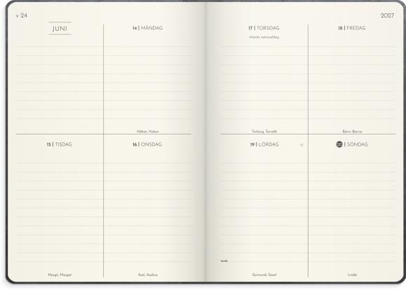  Kalender 2027 Weekly Deluxe